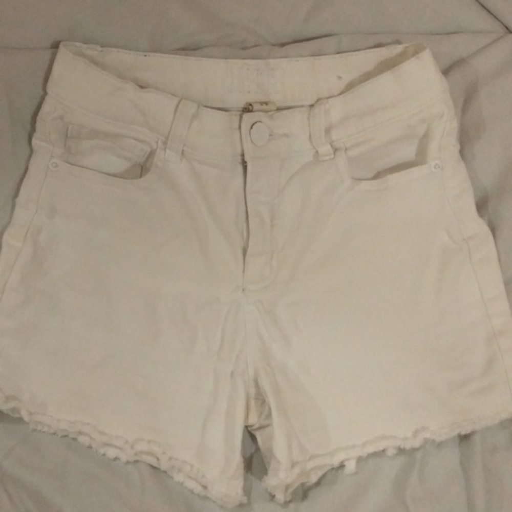 Girls White Shorts